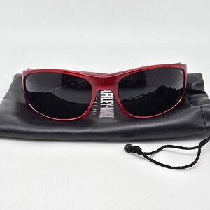 Harley Davidson HDS 5001 BU-3 Gloss Red Frame Grey Lens Sunglasses w/ Case 63mm